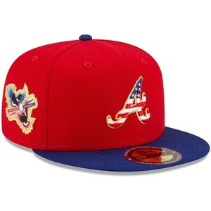 Atlanta Braves New Era Americana Patch 59FIFTY Fitted Hat 7 3/8